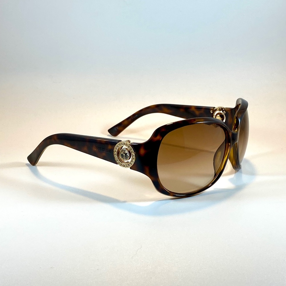 BOUCHERON SUNGLASSES BOU 81 AX5 W/ CRYSTALS and GOLD Hardware